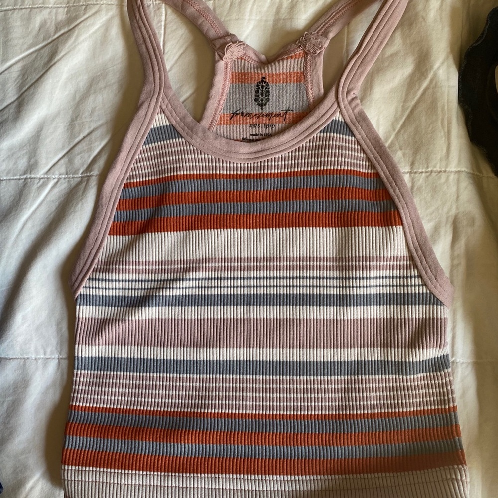 NEW🌺Free people happiness run crop in stripes - Picture 8 of 10